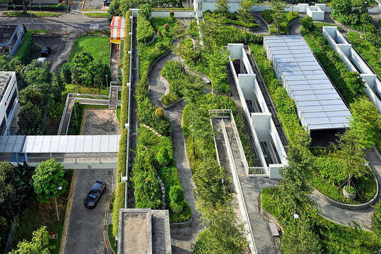 Roof garden in Singapore